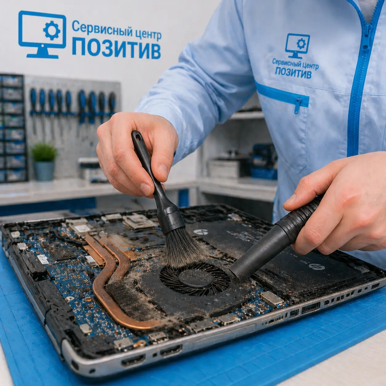 чистка ноутбука HP в Звенигороде