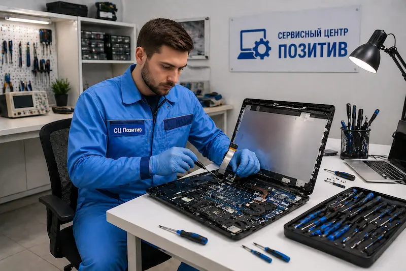 Замена шлейфа матрицы ноутбука в Звенигороде