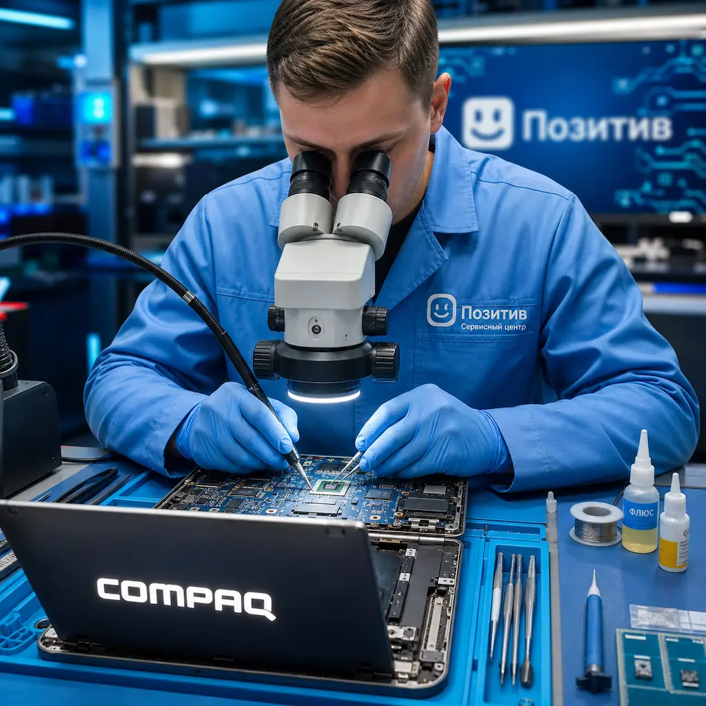Замена видеокарты ноутбука Compaq в Звенигороде