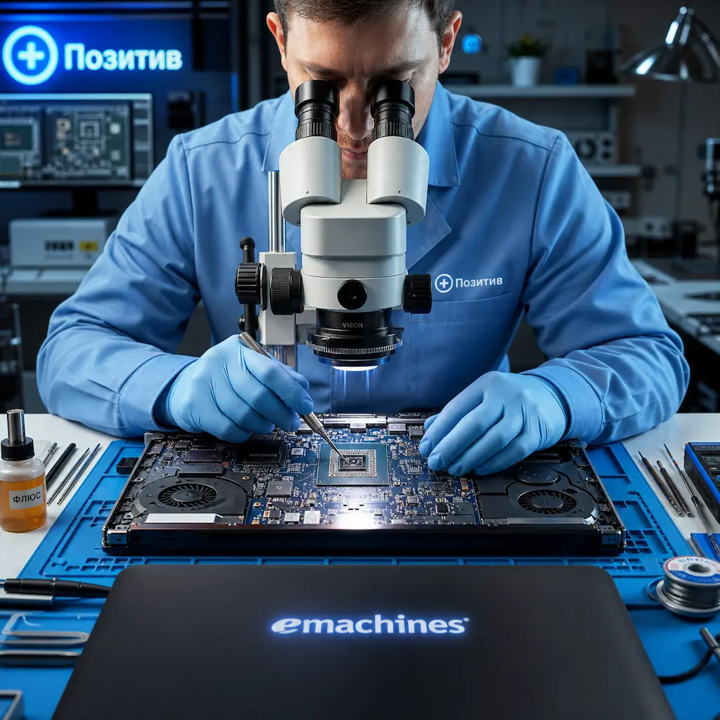 Замена видеокарты ноутбука Emachines в Звенигороде