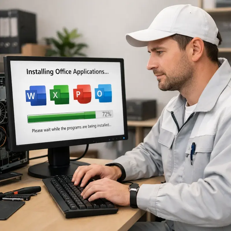 установка офисных программ на компьютер в Звенигороде