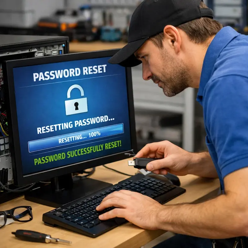 Сброс пароля от компьютера в Звенигороде