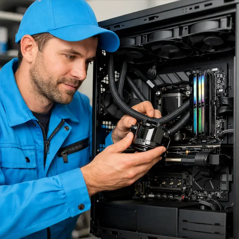 Установка СЖО на ПК в Звенигороде