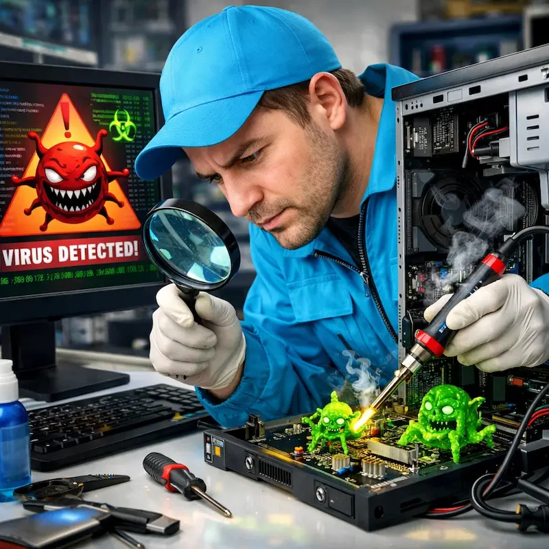 Вылечить компьютерный вирус в Звенигороде