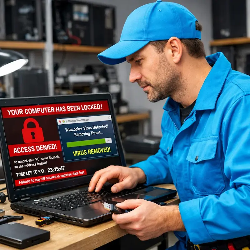 Поможем разблокировать компьютер и ноутбук в Звенигороде